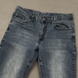 TK AXEL Mens 34x30 (34x28.5) Slim Straight Leg Jeans Medium Wash Stretch Addison